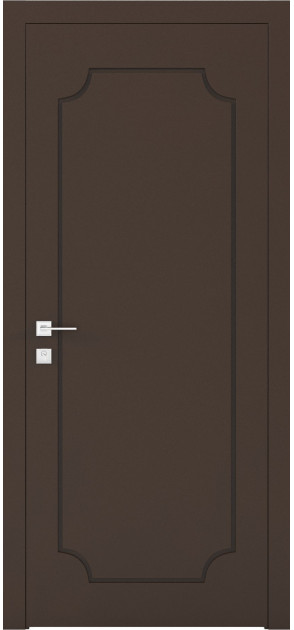 Крашенные межкомнатные двери Cortes Prima глухие с фрезеровкой 13 (PrimaH-Milling-13)