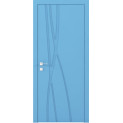 Крашенные межкомнатные двери Cortes Prima глухие с фрезеровкой 14 (PrimaH-Milling-14)