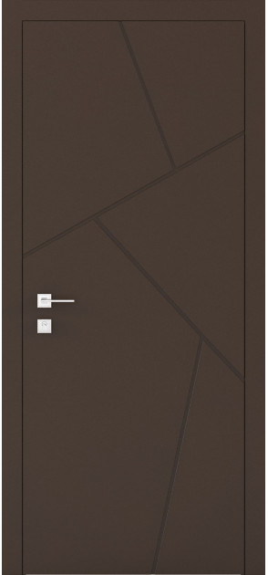 Крашенные межкомнатные двери Cortes Prima глухие с фрезеровкой 15 (PrimaH-Milling-15)