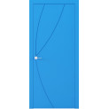 Крашенные межкомнатные двери Cortes Prima глухие с фрезеровкой 17 (PrimaH-Milling-17)