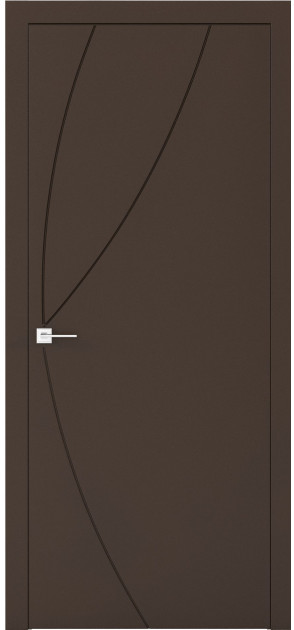 Фарбовані двері міжкімнатні Cortes Prima глухі з фрезеруванням 17 (PrimaH-Milling-17)