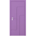 Крашенные межкомнатные двери Cortes Prima глухие с фрезеровкой 18 (PrimaH-Milling-18)