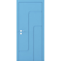 Окрашенные межкомнатные двери Cortes Prima глухие с фрезеровкой 18 (PrimaH-Milling-18)