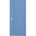 Фарбовані двері міжкімнатні Cortes Prima глухі з фрезеруванням 21 (PrimaH-Milling-21)
