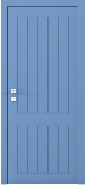 Фарбовані двері міжкімнатні Cortes Prima глухі з фрезеруванням 25 (PrimaH-Milling-25)