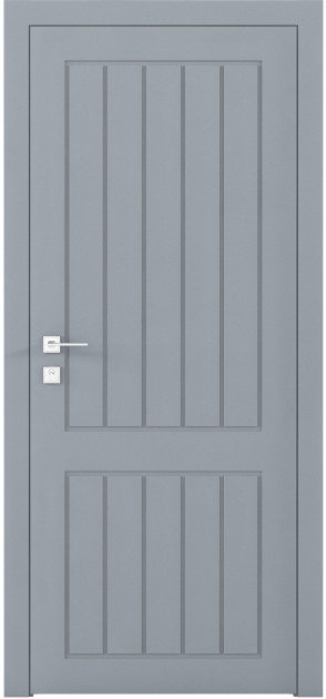 Фарбовані двері міжкімнатні Cortes Prima глухі з фрезеруванням 25 (PrimaH-Milling-25)