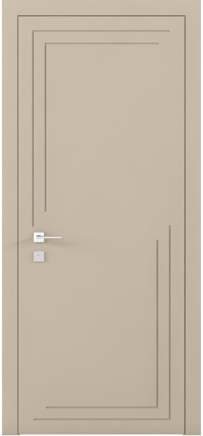 Крашенные межкомнатные двери Cortes Prima глухие с фрезеровкой 27 (PrimaH-Milling-27)