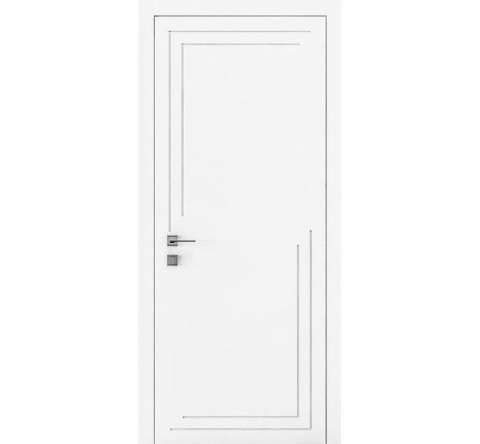 Фарбовані двері міжкімнатні Cortes Prima глухі з фрезеруванням 27 (PrimaH-Milling-27)