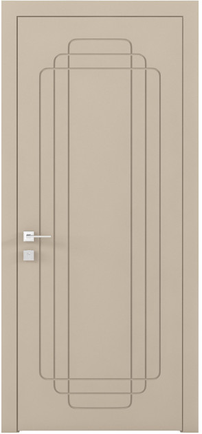 Крашенные межкомнатные двери Cortes Prima глухие с фрезеровкой 28 (PrimaH-Milling-28)
