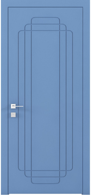 Фарбовані двері міжкімнатні Cortes Prima глухі з фрезеруванням 28 (PrimaH-Milling-28)