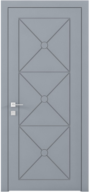 Крашенные межкомнатные двери Cortes Prima глухие с фрезеровкой 29 (PrimaH-Milling-29)