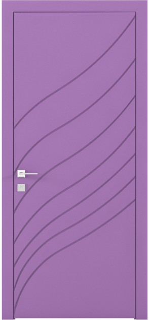 Фарбовані двері міжкімнатні Cortes Prima глухі з фрезеруванням 30 (PrimaH-Milling-30)