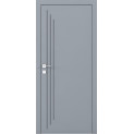 Крашенные межкомнатные двери Cortes Prima глухие с фрезеровкой 4 (PrimaH-Milling-4)