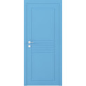 Крашенные межкомнатные двери Cortes Prima глухие с фрезеровкой 5 (PrimaH-Milling-5)