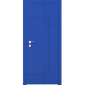 Крашенные межкомнатные двери Cortes Prima глухие с фрезеровкой 6 (PrimaH-Milling-6)