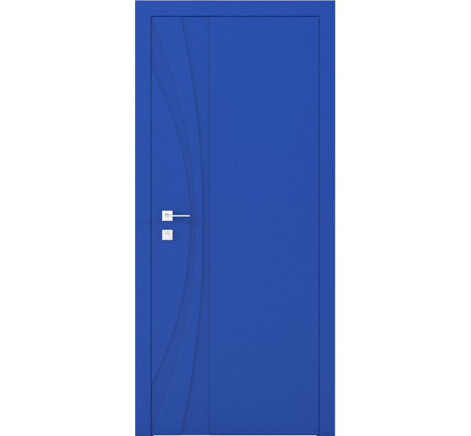 Фарбовані двері міжкімнатні Cortes Prima глухі з фрезеруванням 8 (PrimaH-Milling-8)