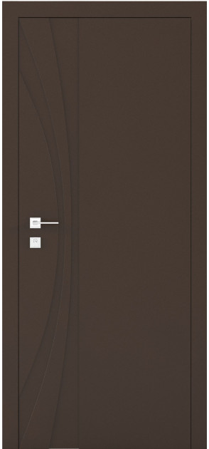 Крашенные межкомнатные двери Cortes Prima глухие с фрезеровкой 8 (PrimaH-Milling-8)
