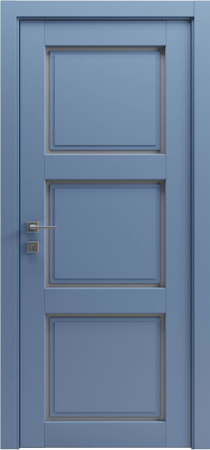 Крашенные межкомнатные двери Cortes Dolce 3 полустекло (Dolce3-C)