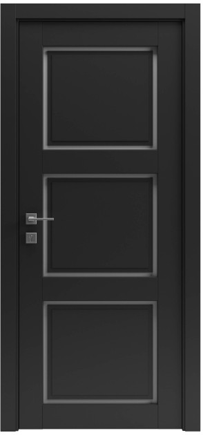 Крашенные межкомнатные двери Cortes Dolce 3 полустекло (Dolce3-C)