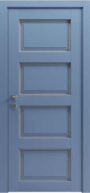 Крашенные межкомнатные двери Cortes Dolce 4 полустекло (Dolce4-C)