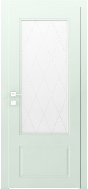 Крашенные межкомнатные двери Cortes Galant стекло (Galant-G)
