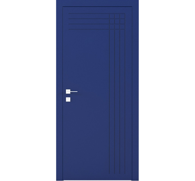 Фарбовані двері міжкімнатні Cortes Prima глухі з фрезеруванням 22 (PrimaH-Milling-22)