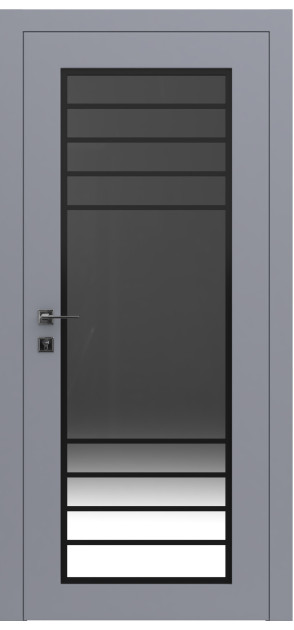 Крашенные межкомнатные двери Loft Porto 3 полустекло (Porto3-C)