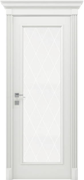 Фарбовані міжкімнатні двері Siena Asti зі склом (Asti-G1)