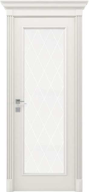 Фарбовані міжкімнатні двері Siena Asti зі склом (Asti-G1)
