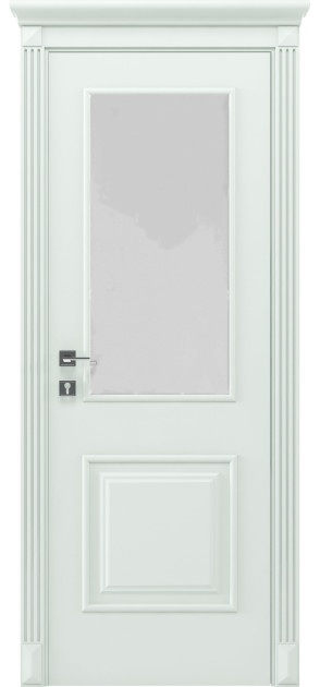 Фарбовані міжкімнатні двері Siena Laura зі склом (Laura-G)