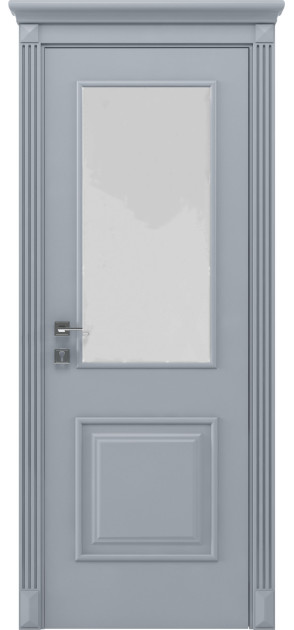 Фарбовані міжкімнатні двері Siena Laura зі склом (Laura-G)