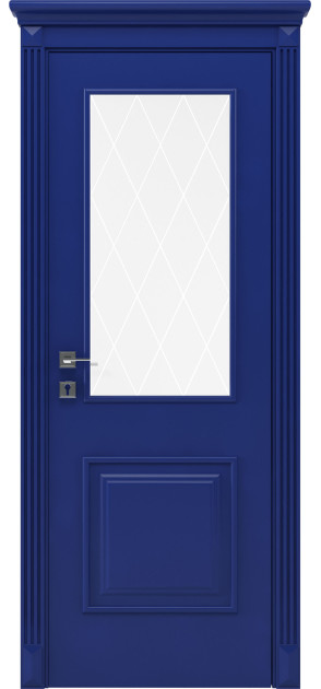 Фарбовані міжкімнатні двері Siena Laura зі склом (Laura-G1)