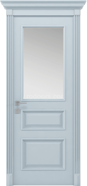 Крашенные межкомнатные двери Siena Rossi со стеклом (Laura-G)
