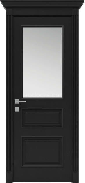 Крашенные межкомнатные двери Siena Rossi со стеклом (Laura-G)