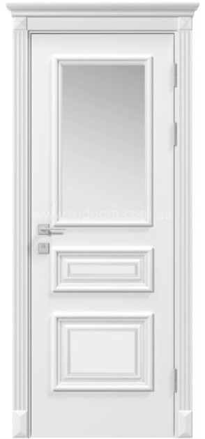 Фарбовані міжкімнатні двері Siena Rossi зі склом (Rossi-G)