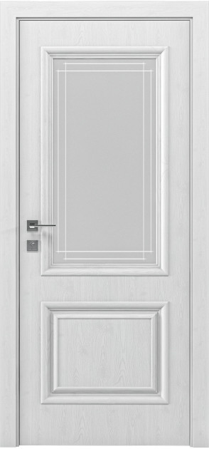 Шпоновані двері міжкімнатні Royal Avalon напівскло (Avalon-C)