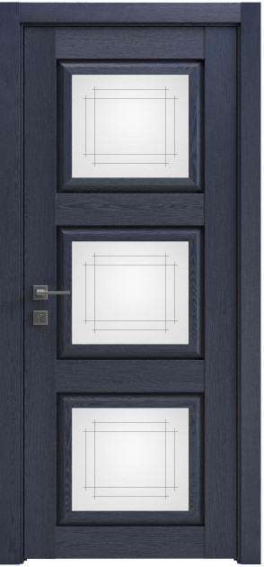 Міжкімнатні двері з ПВХ покриттям Atlantic зі склом (A001G)