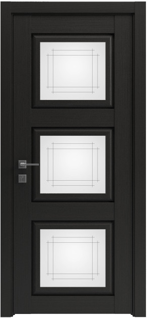 Межкомнатные двери с ПВХ покрытием Atlantic со стеклом (A001G)