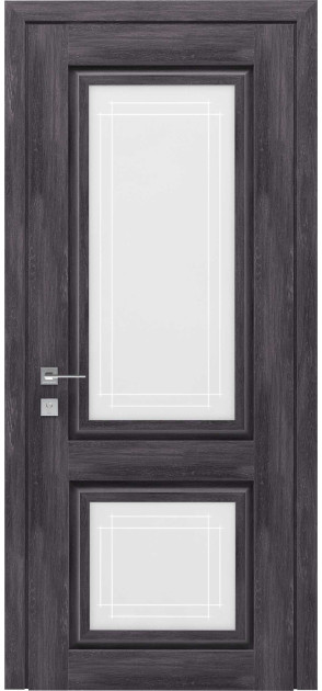 Межкомнатные двери с ПВХ покрытием Atlantic со стеклом (A002G)