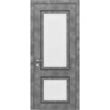 Межкомнатные двери с ПВХ покрытием Atlantic со стеклом (A002G)