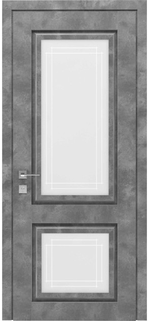 Двері міжкімнатні з ПВХ покриттям Atlantic зі склом (A002G)