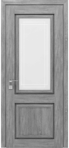 Двері міжкімнатні з ПВХ покриттям Atlantic напівскло (A002H)