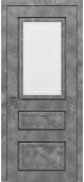 Двері міжкімнатні з ПВХ покриттям Atlantic зі склом (A003G)