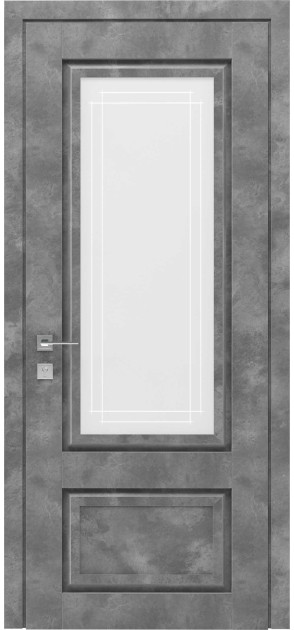 Двері міжкімнатні з ПВХ покриттям Atlantic зі склом (A005G)