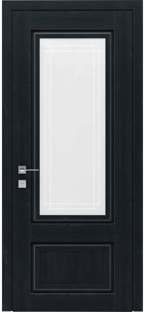 Межкомнатные двери с ПВХ покрытием Atlantic со стеклом (A005G)