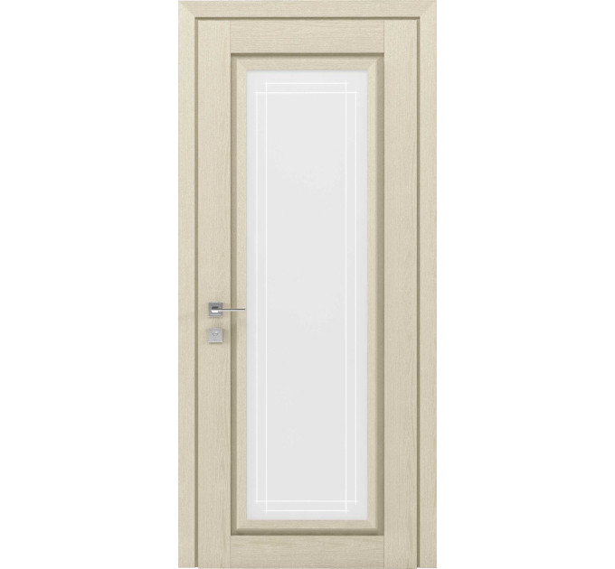 Межкомнатные двери с ПВХ покрытием Atlantic со стеклом (A006G)