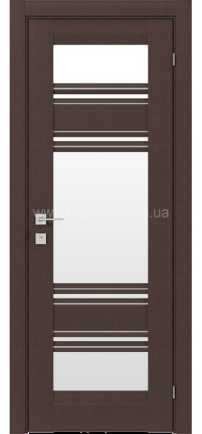 Межкомнатные двери с ПВХ покрытием Fresca Donna со стеклом с молдингом (DonnaGm)
