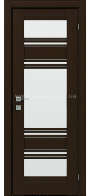 Межкомнатные двери с ПВХ покрытием Fresca Donna со стеклом с молдингом (DonnaGm)