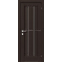 Межкомнатные двери с ПВХ покрытием Fresca Mikela полустекло с молдингом (MikelaCm)