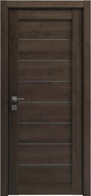 Двері міжкімнатні з ПВХ покриттям Grand Lux 2 напівскло (Grand-lux2)